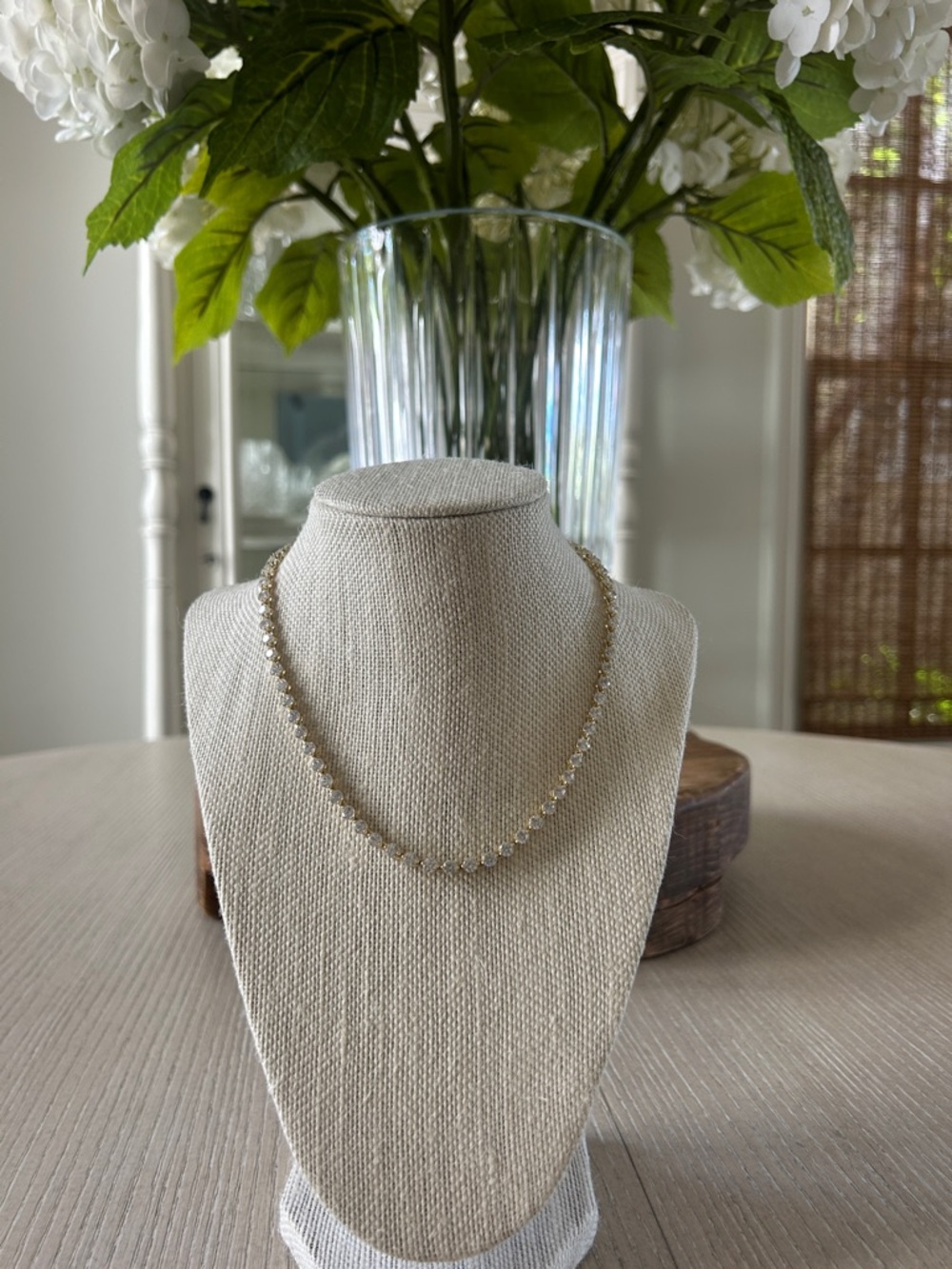 Melinda Maria Tennis necklace. 16” in length. Brand new